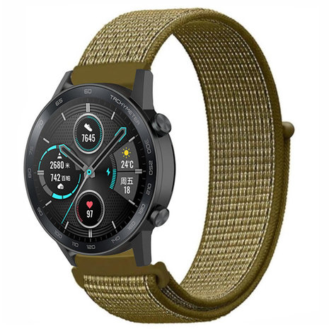 Strap-it Strap-it Bracelet nylon Honor Magic Watch 2 (olive)