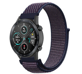 Strap-it Bracelet nylon Honor Magic Watch 2 (violet-bleu)