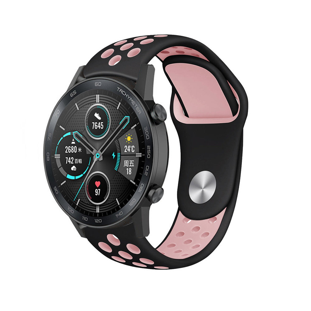 Strap-it Strap-it Bracelet sport Honor Magic Watch 2 (noir rose)