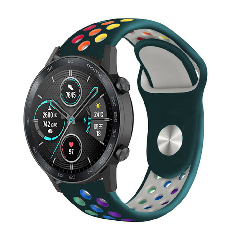 Strap-it Strap-it Bracelet sport Honor Magic Watch 2 (vert pin et multicolore)