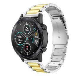 Strap-it Bracelet acier Honor Magic Watch 2 (argent/or)