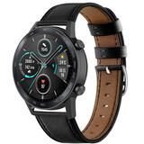Strap-it Bracelet cuir Honor Magic Watch 2 (serré noir)