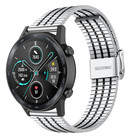 Strap-it Strap-it Bracelet acier inoxydable Honor Magic Watch 2 (argent/noir)