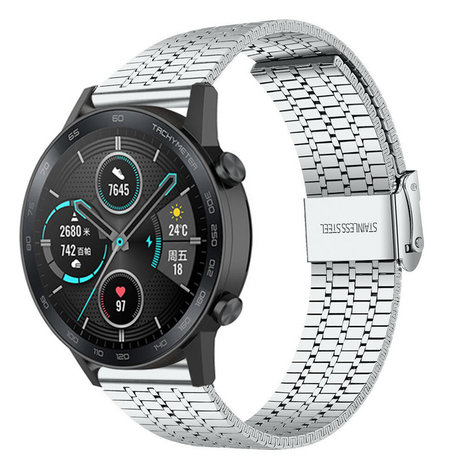 Strap-it Strap-it Bracelet acier inoxydable Honor Magic Watch 2 (argent)