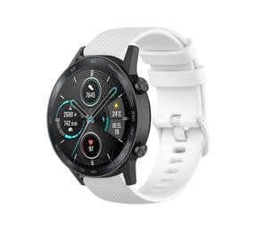Strap-it Bracelet silicone luxe Honor Magic Watch 2 (blanc)