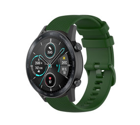 Strap-it Bracelet silicone luxe Honor Magic Watch 2 (vert armée)