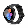 Strap-it Strap-it Bracelet silicone / cuir Huawei Watch GT 3 42mm (noir) Strap-it Strap-it Bracelet silicone / cuir Huawei Watch GT 3 42mm (noir)