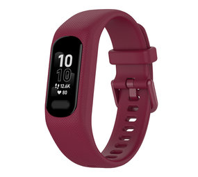 Strap-it Bracelet silicone Garmin Vivosmart 5 (bourgogne)