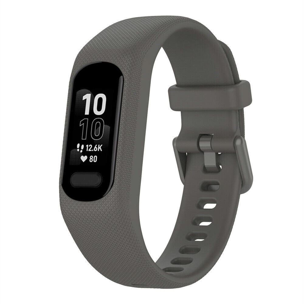 Strap-it Strap-it Bracelet silicone Garmin Vivosmart 5 (gris foncé)