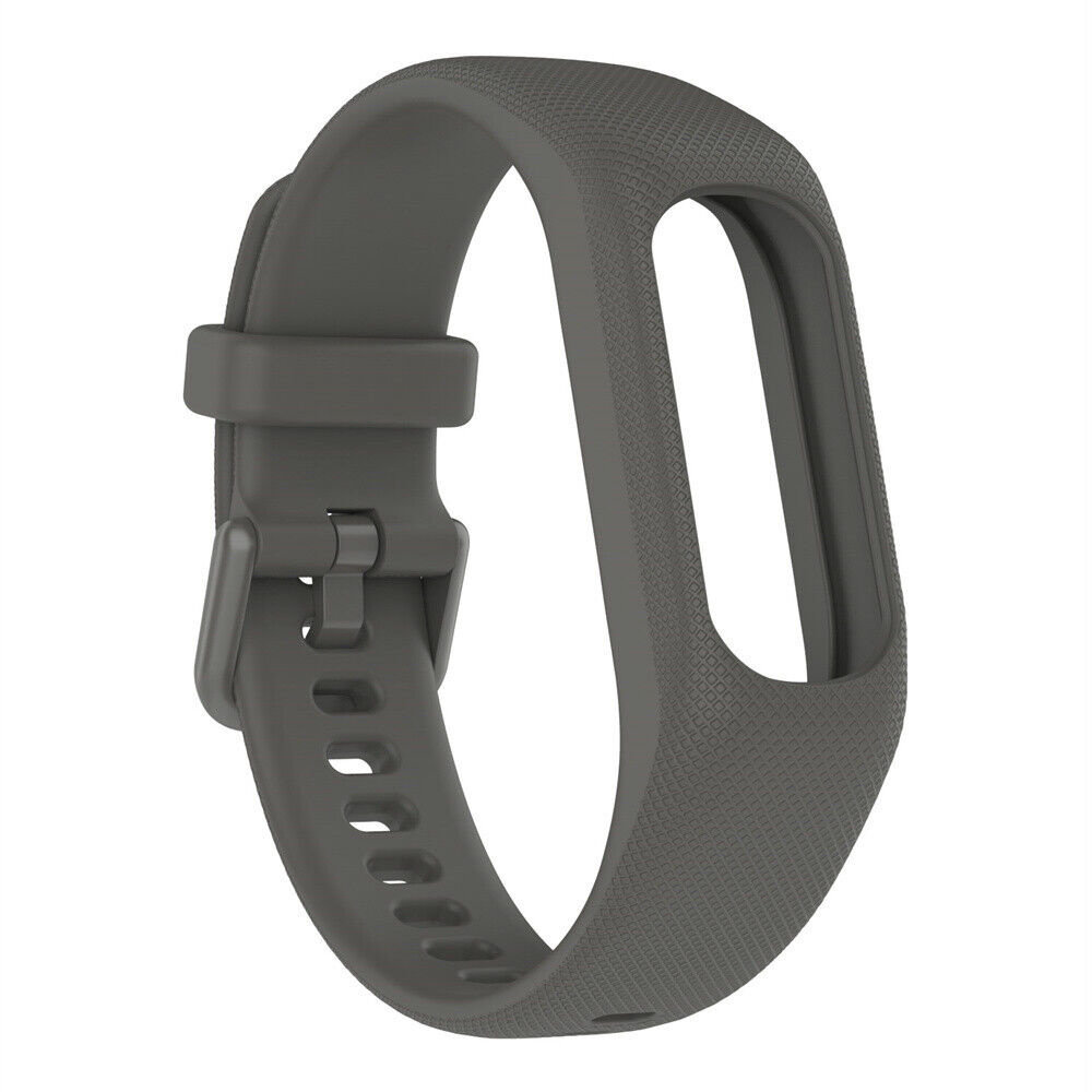 Strap-it Strap-it Bracelet silicone Garmin Vivosmart 5 (gris foncé)