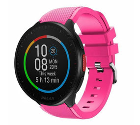 Strap-it Bracelet silicone Polar Pacer (rose vif)