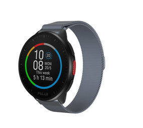 Strap-it Bracelet Milanais Polar Pacer (gris sidéral)