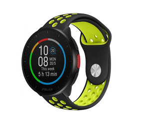 Strap-it Bracelet sport Polar Pacer (noir/jaune)