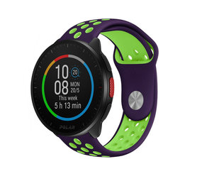 Strap-it Bracelet sport Polar Pacer (violet/vert)