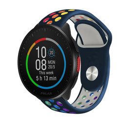 Strap-it Bracelet sport Polar Pacer (bleu foncé/coloré)
