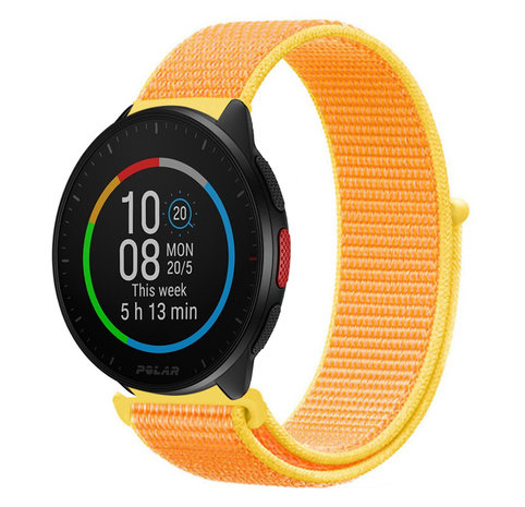 Strap-it Strap-it Bracelet nylon Polar Pacer (jaune clair)