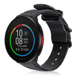 Strap-it Bracelet nylon boucle Polar Pacer (noir)
