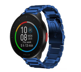 Strap-it Bracelet acier Polar Pacer (bleu)