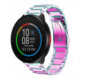 Strap-it Bracelet acier Polar Pacer (arc-en-ciel)