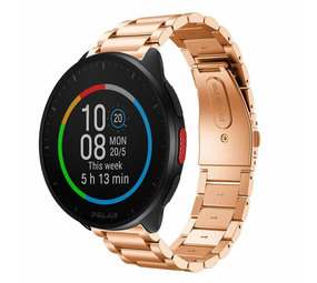 Strap-it Bracelet acier Polar Pacer (or rose)