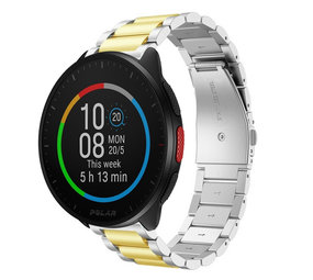 Strap-it Bracelet acier Polar Pacer (argent/or)