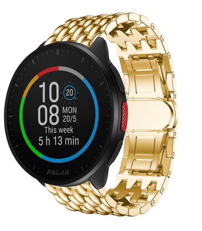 Strap-it Strap-it Bracelet acier dragon Polar Pacer (or)