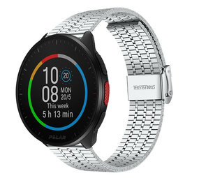 Strap-it Bracelet acier inoxydable Polar Pacer (argent)