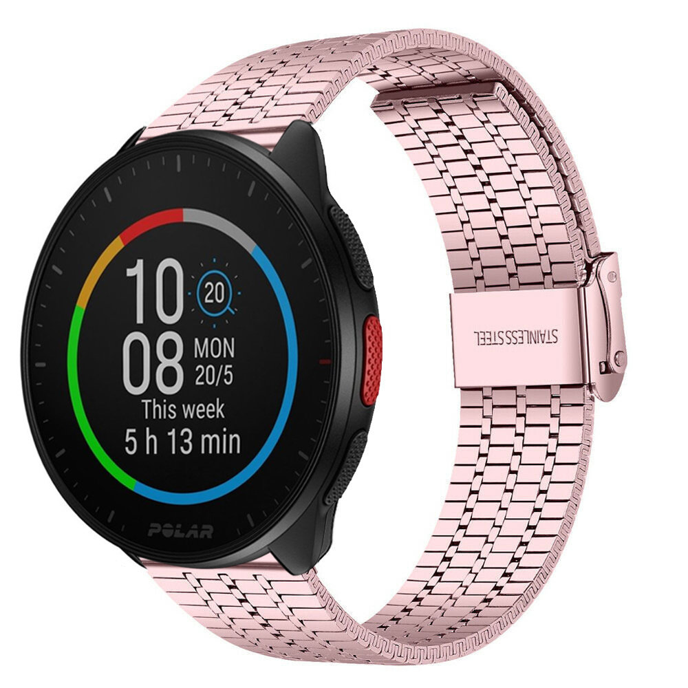 Strap-it Strap-it Bracelet acier inoxydable Polar Pacer (rose) Strap-it Strap-it Bracelet acier inoxydable Polar Pacer (rose)