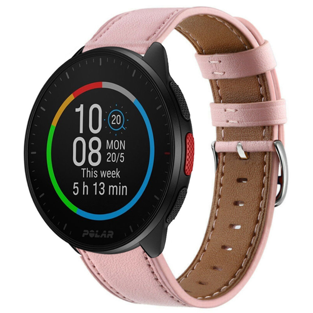 Strap-it Strap-it Bracelet cuir Polar Pacer (rose)