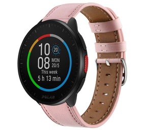 Strap-it Bracelet cuir Polar Pacer (rose)