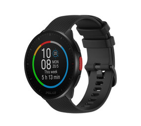 Strap-it Bracelet silicone luxe Polar Pacer (noir)