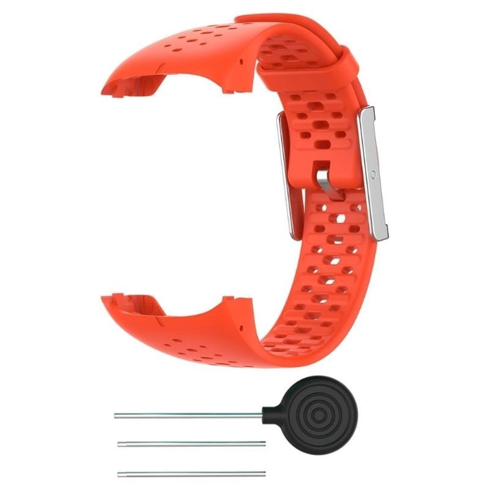 Bracelet silicone Polar M400 M430 orange Braceletsmartwatch.fr