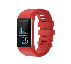 Strap-it Bracelet silicone Polar A360/A370 (rouge)