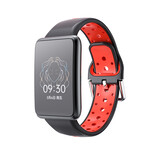 Strap-it Bracelet sport Oppo Watch Free (noir/rouge) Strap-it Bracelet sport Oppo Watch Free (noir/rouge)