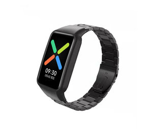 Strap-it Bracelet acier Oppo Watch Free (noir)