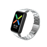Strap-it Bracelet acier Oppo Watch Free (argent)