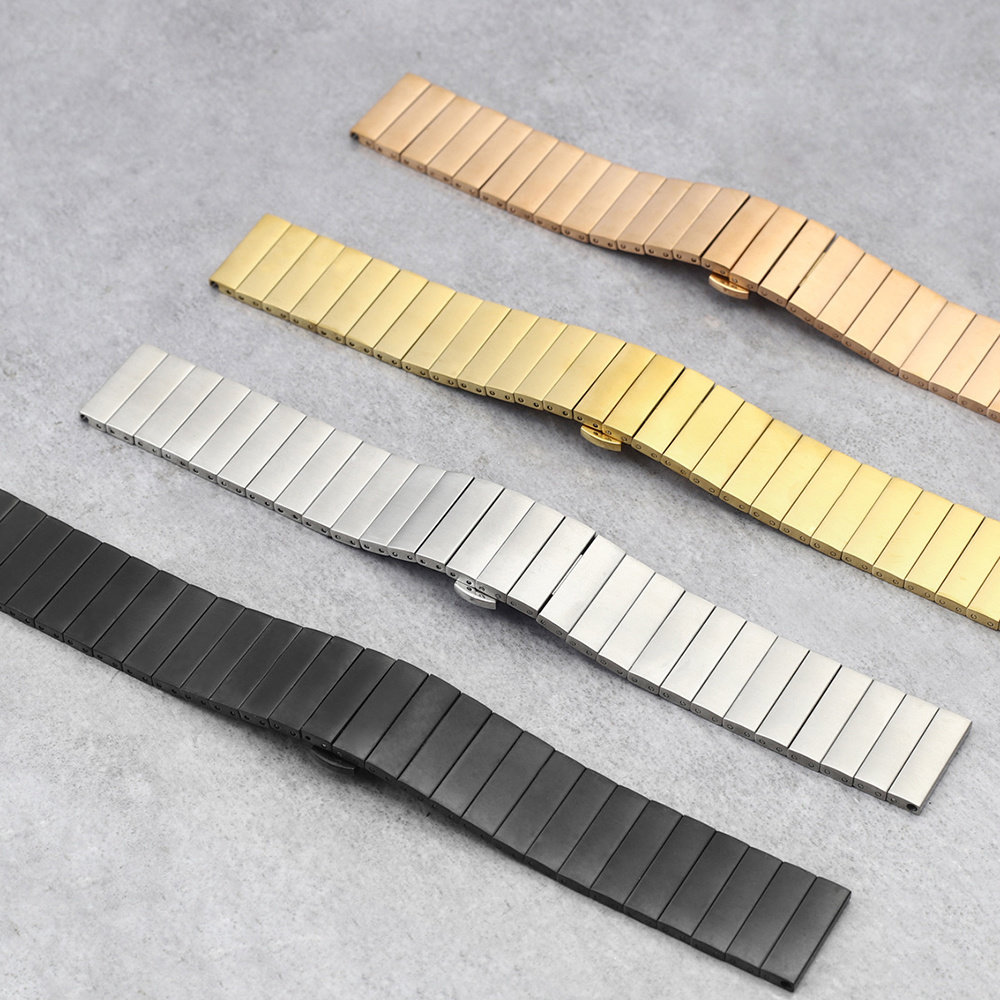 Strap-it Strap-it Bracelet métal Oppo Watch Free (or rose) Strap-it Strap-it Bracelet métal Oppo Watch Free (or rose)