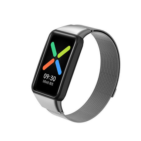 Strap-it Strap-it Bracelet milanais Oppo Watch Free (gris)