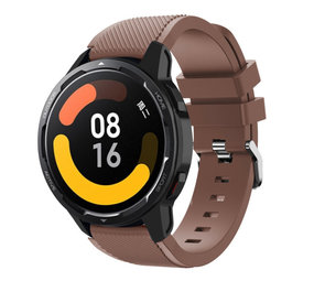 Strap-it Bracelet silicone Xiaomi Watch S1 (marron café)