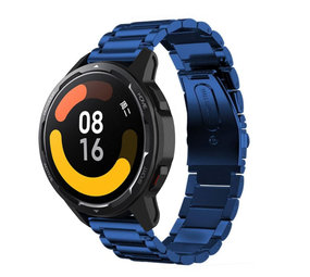 Strap-it Bracelet acier Xiaomi Watch S1 (bleu)