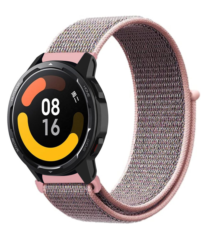 Strap-it Strap-it Bracelet nylon Xiaomi Watch S1 (sablerose)