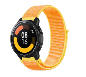 Strap-it Bracelet nylon Xiaomi Watch S1 (jaune clair)