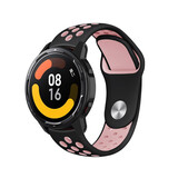 Strap-it Bracelet sport Xiaomi Watch S1 (noir/rose)