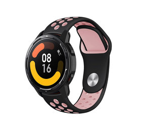 Strap-it Bracelet sport Xiaomi Watch S1 (noir/rose)