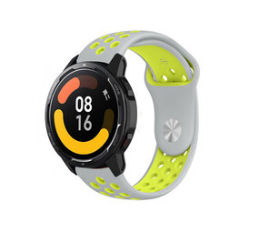 Strap-it Bracelet sport Xiaomi Watch S1 (gris/jaune)