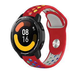 Strap-it Bracelet sport Xiaomi Watch S1 (rouge coloré)