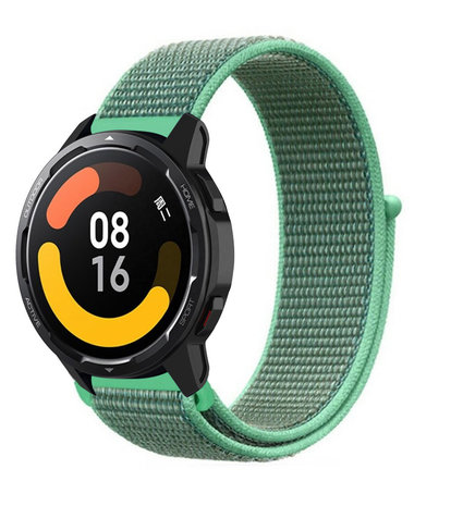 Strap-it Strap-it Bracelet nylon Xiaomi Watch S1 (menthe)