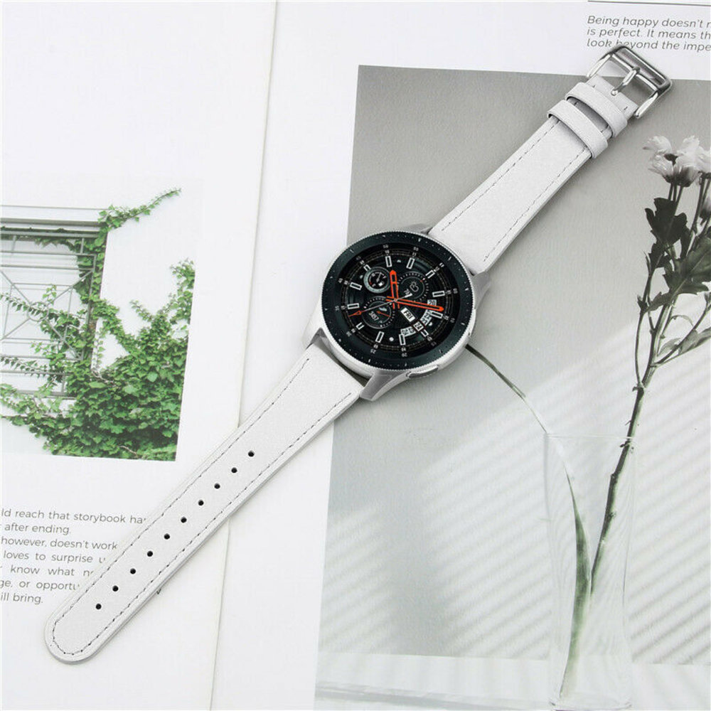 Strap-it Strap-it Bracelet cuir Xiaomi Watch S1 (blanc) Strap-it Strap-it Bracelet cuir Xiaomi Watch S1 (blanc)