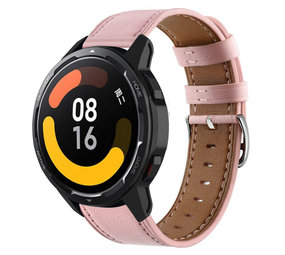 Strap-it Bracelet cuir Xiaomi Watch S1 (rose)