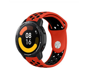 Strap-it Bracelet sport Xiaomi Watch S1 (rouge/noir)